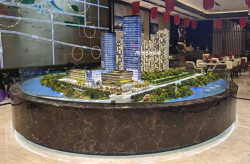中建壹品瀾薈寫實制作沙盤模型，彰顯現(xiàn)代都市繁華感